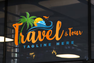 design professional tourist ,outdoor and travel agency logo