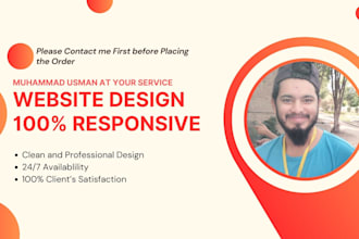 be your front end website designer html css bootstrap