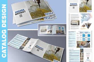 design brochure, trifold, catalog, company profile