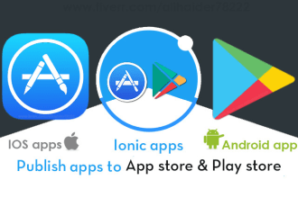 upload your android ios or ionic app to related apple store or google play store