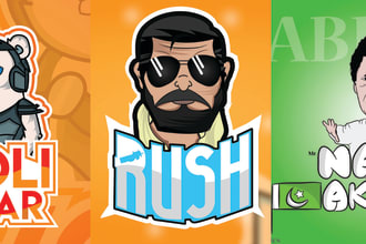 do cartoon or mascot logo for gamers,twitch and streamersgame profile