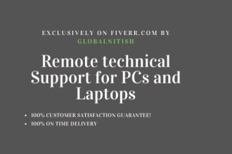 provide tech support for pcs and laptops