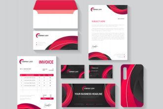 design fantastic business card, letterhead, envelope, stationery