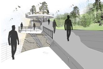 do photoshop render, and elevation render