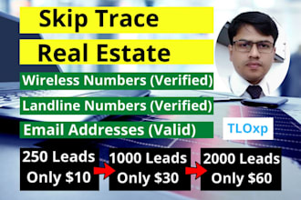 do skip trace for real estate by tlo