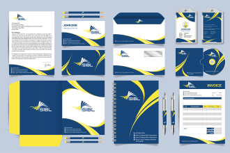 design unique business card letterhead and full stationery