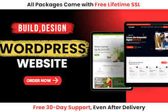 build wordpress website with elementor pro