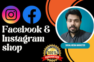 set up instagram shop and facebook shop