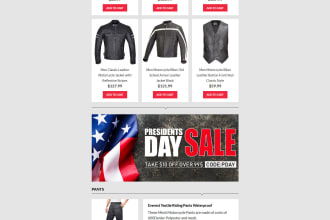 design email template for mailchimp or website newsletter