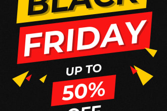 add  black friday products, posts, and pages on web platforms wp, wix, shopify