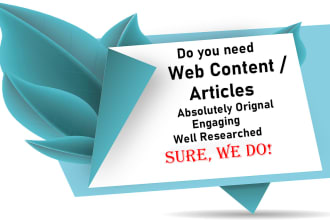 write top quality website content blog post seo content writing