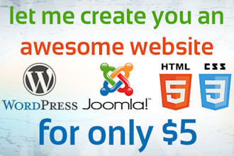 make a 5 pages website for you only