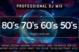 make the best pop rock 70s 80s 90s dj mix from your playlist