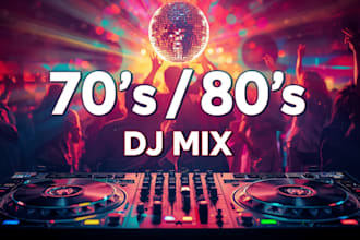 make the best pop rock 70s 80s dj mix from your playlist