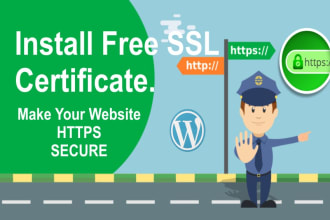 configure SSL certificate, http to https, secure website