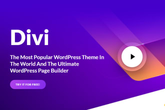 design divi wordpress website using divi theme