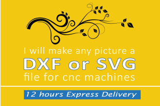 make any picture a dxf or svg file for cnc machines