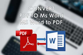 convert PDF to ms word