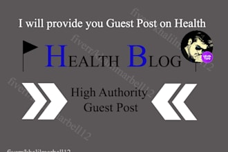 write and publish guest post on health blog