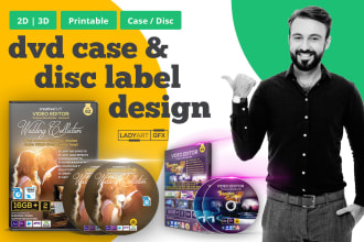design professional dvd bluray cd cover and disc label