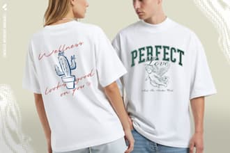 design premium minimalist graphic tees for clothing brands