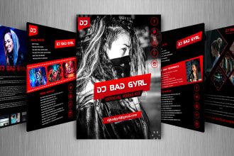 design artist press kit, media kit, epk, one sheet