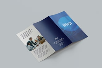 design business flyer, leaflet, trifold brochure
