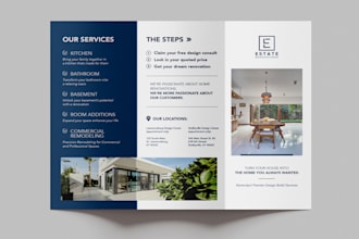 design business flyer, leaflet, trifold brochure