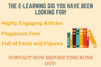 write a blog post on education and elearning in 24 hours