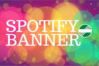 design banner for spotify artist profile gif animated or static