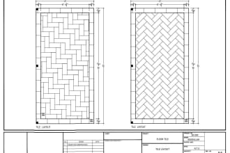 draw your floor tile layouts in autocad