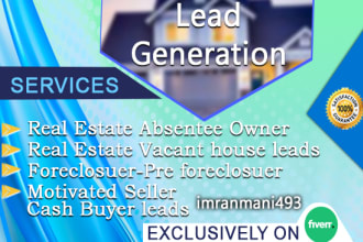 generate vacant home and pre foreclosure leads with low price