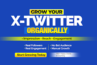 do organic x twitter promotion for fast growth