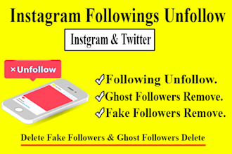 unfollow instagram followings and remove unusual followers
