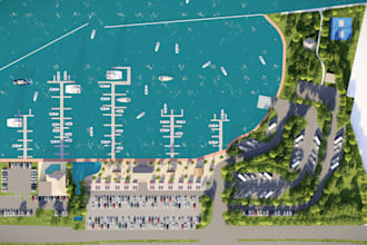 design 2d and 3d master plan for glamping resort and rv park or trailer home