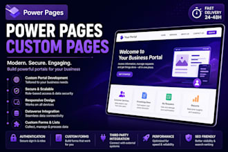 build or customize power apps portal or power pages website