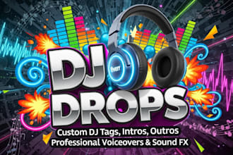 create your dj drop or radio sweeper