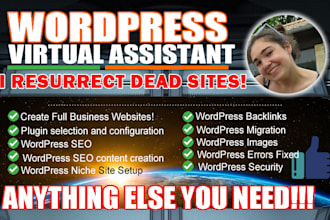 be your wordpress virtual assistant