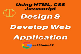 design web pages using HTML, CSS and js