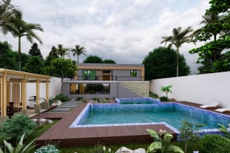 design backyard, rooftop, terrace, garden landscape design