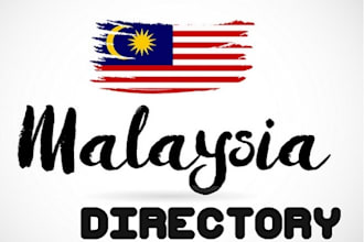 create 15 top quality malaysia directory , malaysian