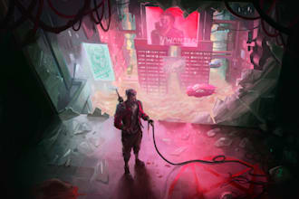 design buildings and props for backgrounds