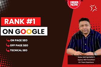 do full website SEO optimization by onpage and offpage for top website ranking