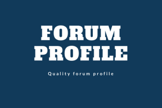 do 100 high da forum profile for your website