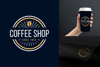 creative retro logo design for your brand in vintage style