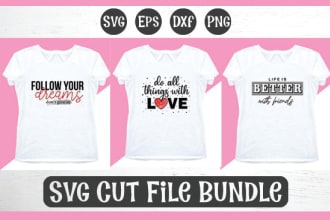 make creative poster  and  tshirt design with svg cutting files