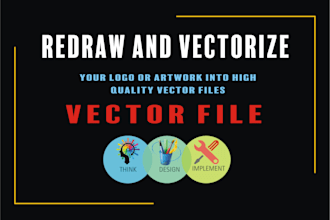 quick, professional logo redraw and vector conversion