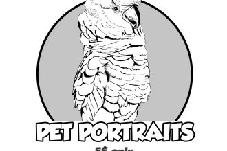 draw pets vector portraits from photos