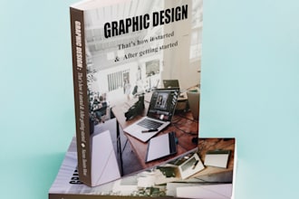 design ebook, book cover and spine