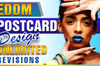 design promotional eddm, real estate postcards, flyer
